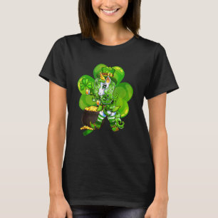 Shamrock Flossing Unicorn Leprechaun St Patricks D T-Shirt