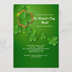 Shamrock Flurry Invitation