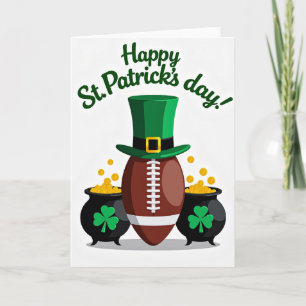 Shamrock Football Fun Card