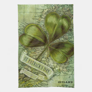 Shamrock for Ireland Tea Towel