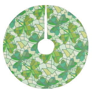 Shamrock Fragments Brushed Polyester Tree Skirt