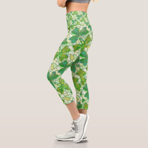 Shamrock Fragments Capri Leggings