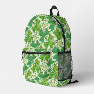 Shamrock Fragments Printed Backpack