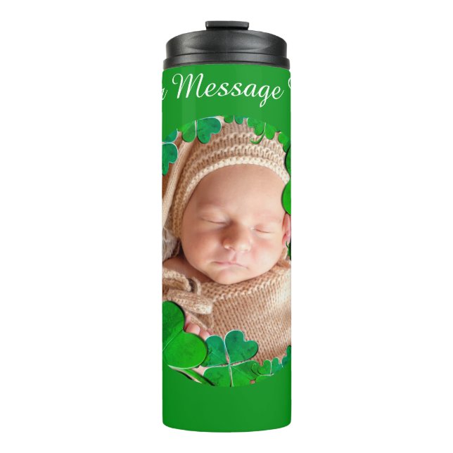 Shamrock Frame w/Photo Thermal Tumbler (Front)