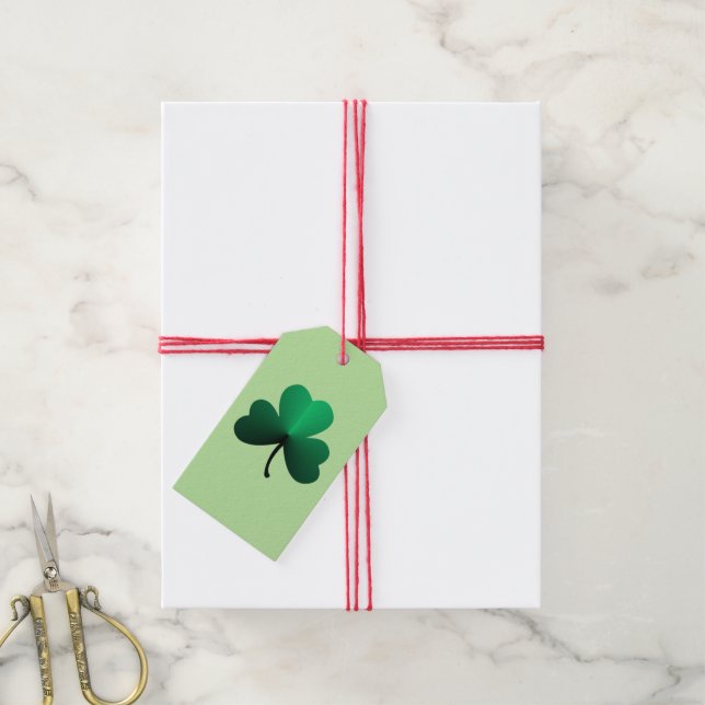 Shamrock Gift Tags (With Twine)