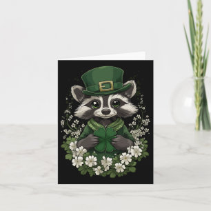 Shamrock Girls Boys Kids Leprechaun St Patricks Da Card