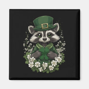 Shamrock Girls Boys Kids Leprechaun St Patricks Da Magnet