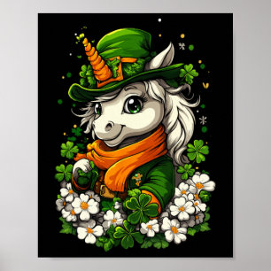 Shamrock Girls Boys Kids Leprechaun St Patricks Da Poster