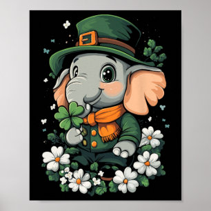 Shamrock Girls Boys Kids Leprechaun St Patricks Da Poster