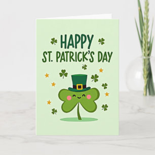 Shamrock Glitter Texture Card