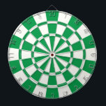 Shamrock Green And White Dartboard<br><div class="desc">Shamrock Green And White Dart Board</div>