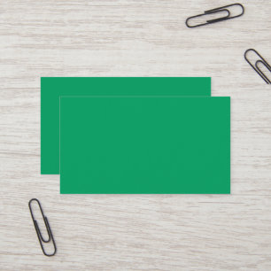 Shamrock Green Business Card