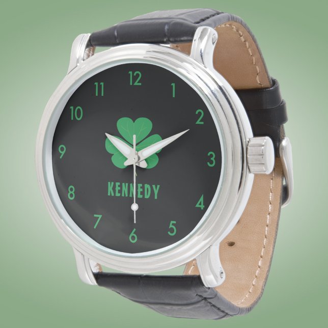 Shamrock Green Clover Ireland Celtic Irish Name Watch (Creator Uploaded)