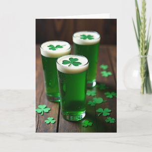 Shamrock Green Drink Card
