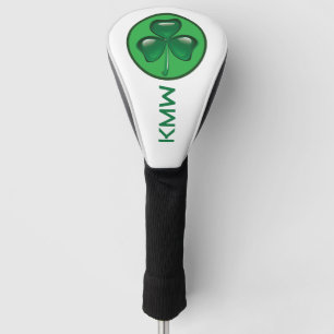 Shamrock Green Monogram Golf Club Head Cover