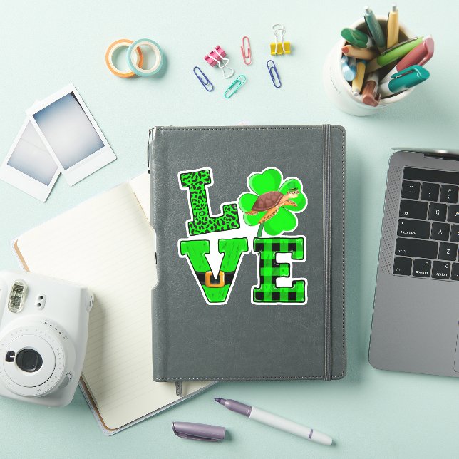 Shamrock Green Plaid Love Sea Turtle St Patrick'S (iPad Cover)