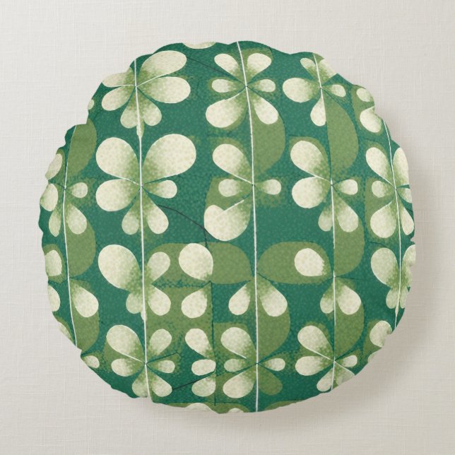 Shamrock Green  Round Cushion (Front)