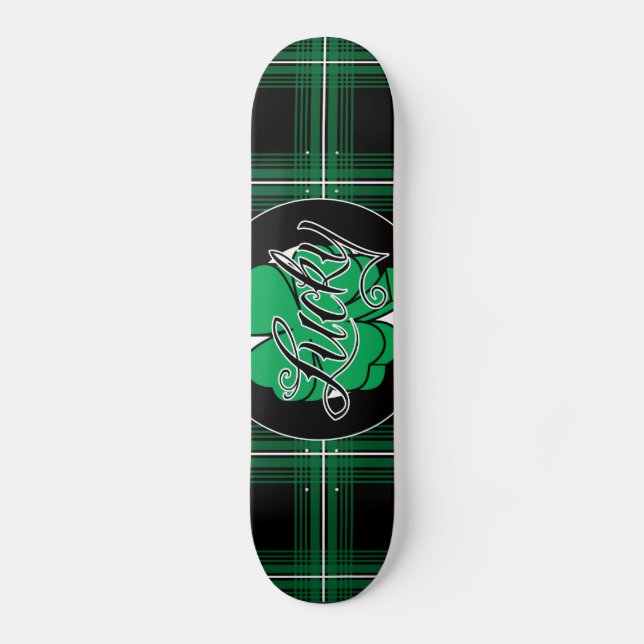 shamROCK (Green) Skateboard Deck (Front)