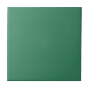 Shamrock Green Solid Colour Print Ceramic Tile