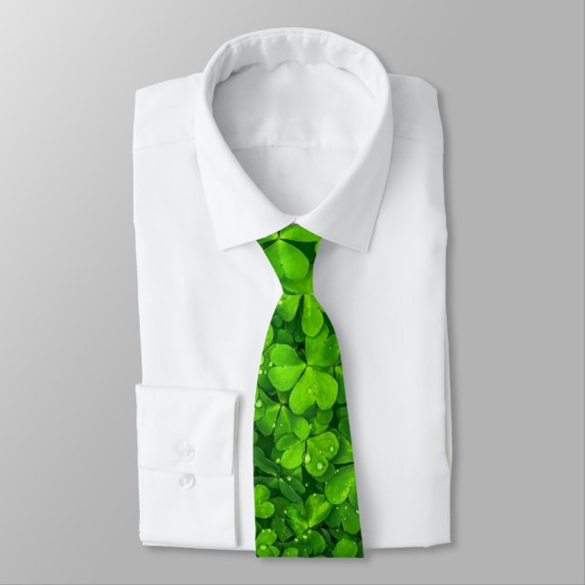 Shamrock green, St. Patrick's Day, Neck Tie (Tied)