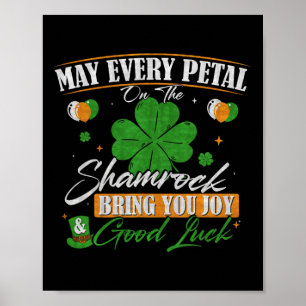 Shamrock Happy St Patricks Day Poster