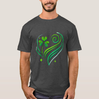 Shamrock Heart Love friend T-Shirt