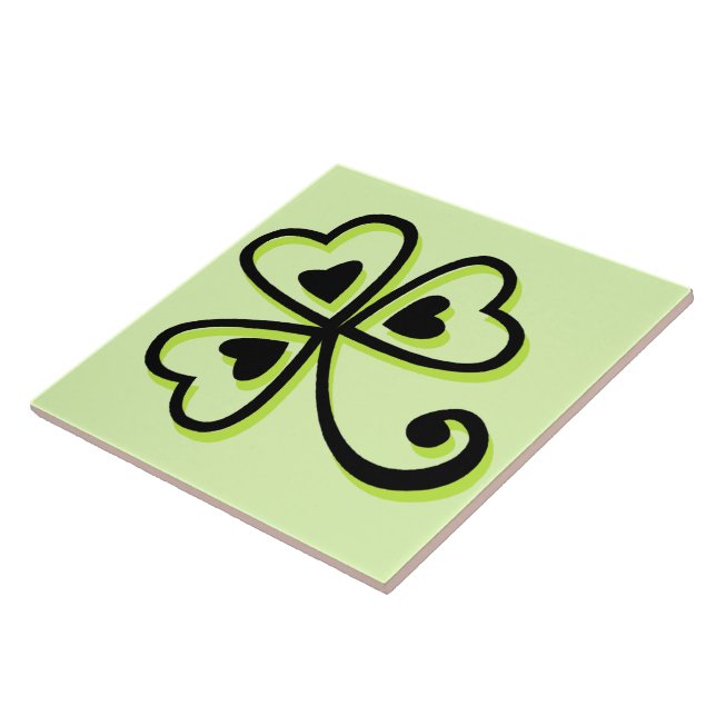 Shamrock Hearts Tile (Side)