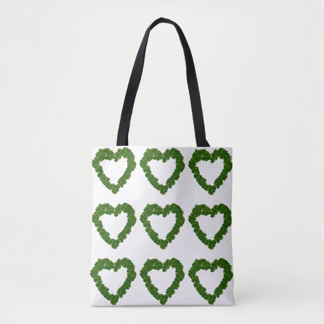 Shamrock Hearts Tote Bag (Front)