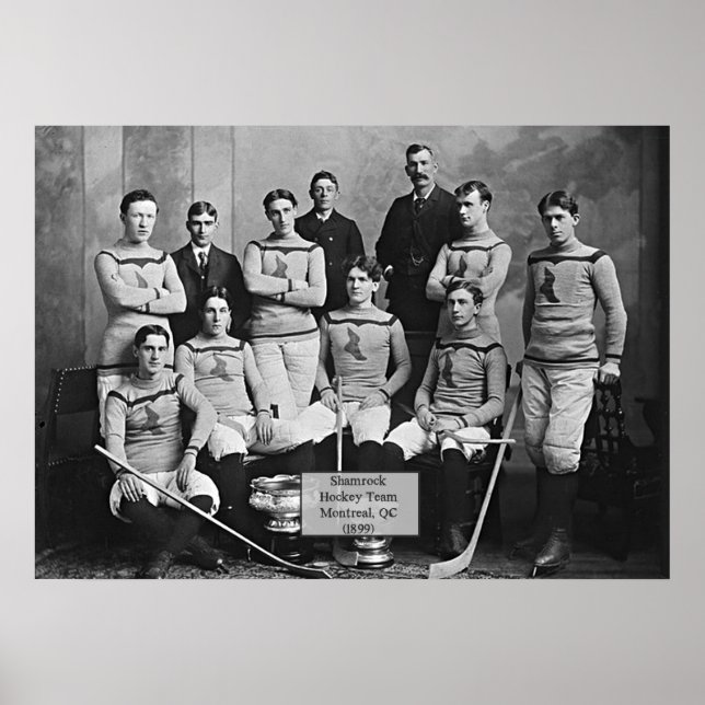 Shamrock Hockey Team, Montreal, QC 1899` Poster (Front)