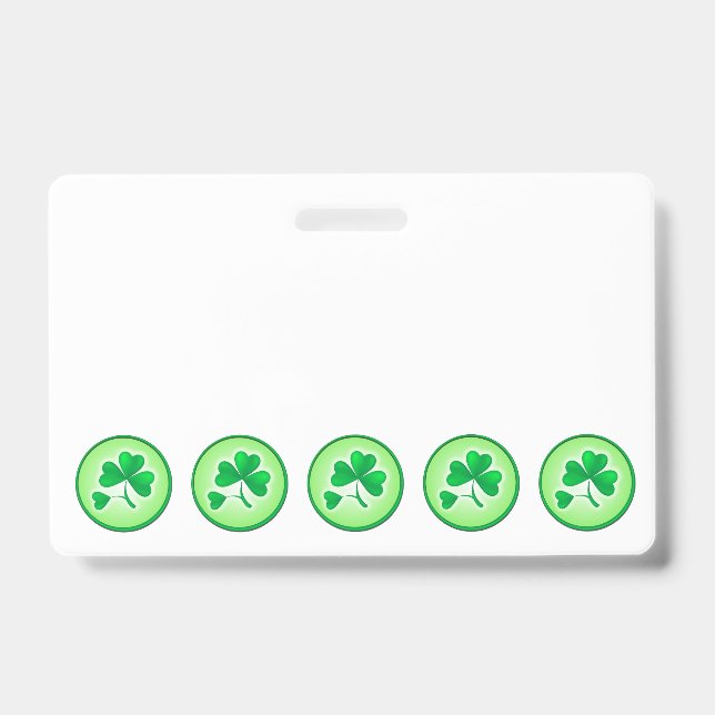 Shamrock ID Badge (Front)