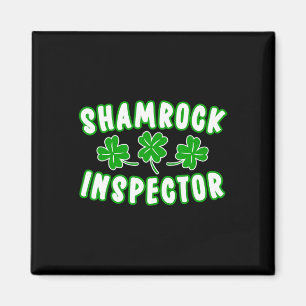 Shamrock Inspector St Patricks Day 2  Magnet