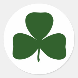 Shamrock, Ireland Irish Clover, St Patricks Day Classic Round Sticker