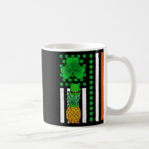 Shamrock Irish American Flag Pineapple Fruit St Pa Coffee Mug