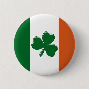 Shamrock Irish Flag Design from U.S. Custom Ink 6 Cm Round Badge