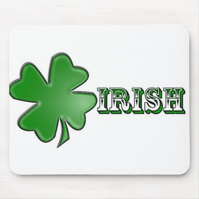Shamrock Irish Mousepad! Mouse Pad (Front)