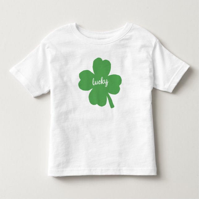 Shamrock Irish Painting Silhouette Kids T-Shirt (Front)