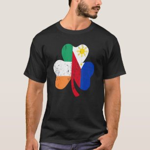 Shamrock irish Philippines flag for filipino St Pa T-Shirt