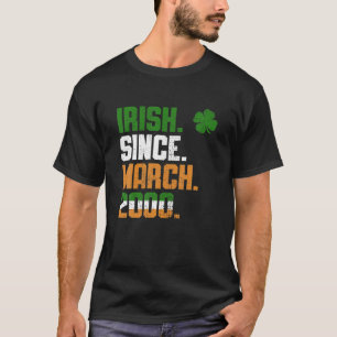 Shamrock Irish Since March 2000 Legend St Patricks T-Shirt