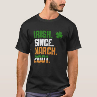 Shamrock Irish Since March 2001 Legend St Patricks T-Shirt