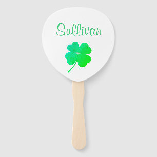 Shamrock Irish St. Patrick's Day Parade 4Sullivan Hand Fan