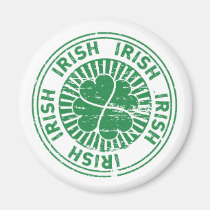 Shamrock Irish Stamp Magnet