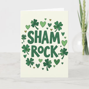 Shamrock Joy St Patricks Card