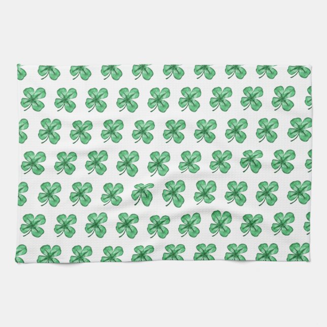 Shamrock Kitchen Towel (Horizontal)