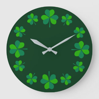 Shamrock Large Clock