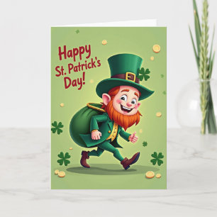 Shamrock Leprechaun Card