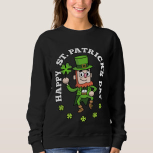 Shamrock Leprechaun Happy St Patricks Day 2 Sweatshirt