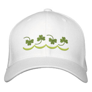 Shamrock Line Embroidered Hat