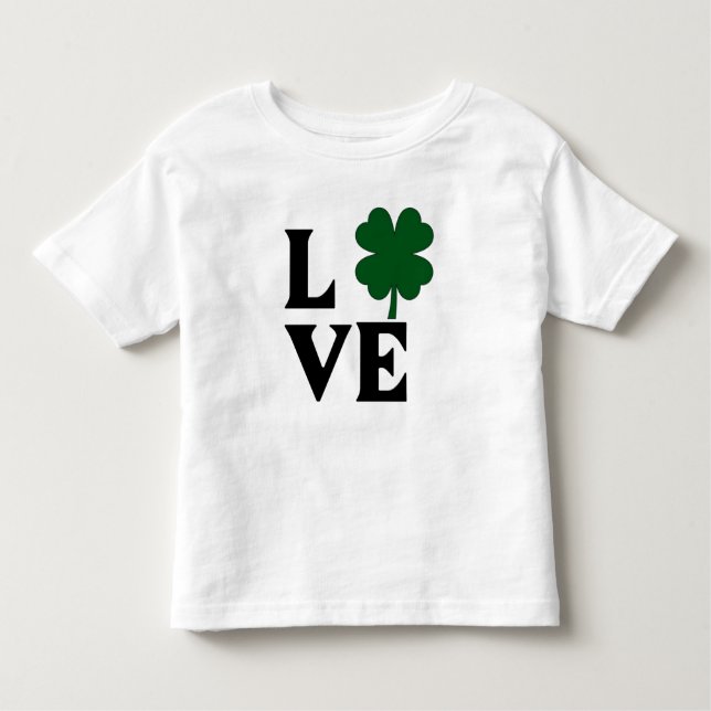 Shamrock Love Design  Toddler T-Shirt (Front)