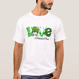 Shamrock Love Paediatrics Nurse St Patricks Day Me T-Shirt
