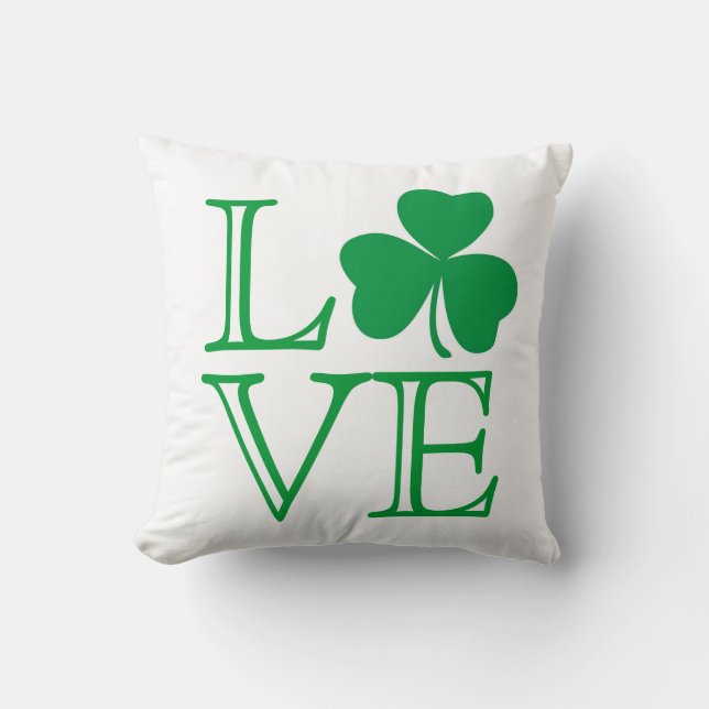 Shamrock Love Pillow (Front)